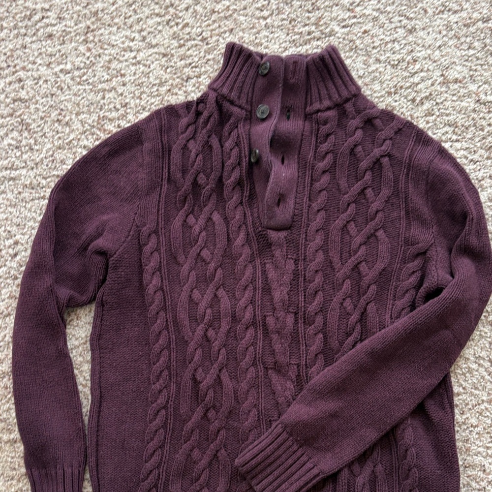 Banana Republic Deep Burgundy Knit Sweater